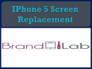 IPhone 5 Screen Replacement