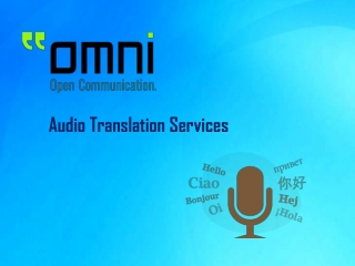 Get the Professional Audio Translation Services on Time