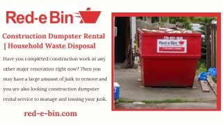 Construction Dumpster Rental | Bin Rental Company