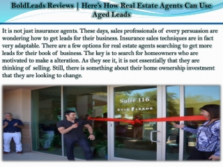 BoldLeads Reviews | Here’s How Real Estate Agents Can Use Aged Leads