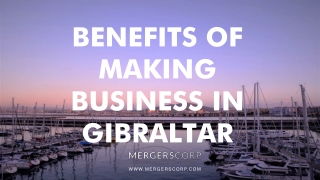 Benefits of Making Business in gibraltar | Buy & Sell Business