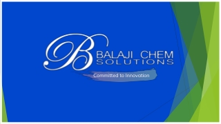 Balaji Chem Solutions- Industries We Serve