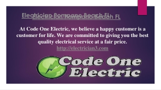 Electrician Pompano Beach FL