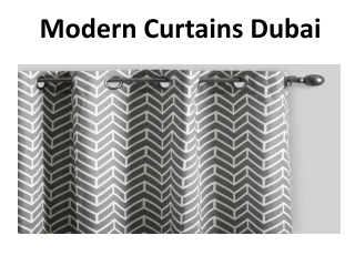 Modern Curtains Dubai