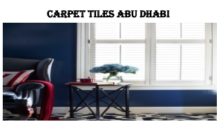 Carpet Tiles In Abu Dhabi