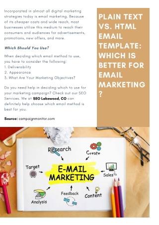 Plain Text Vs. HTML Email Template: Which is Better for Email Marketing?