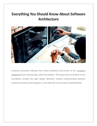 Everything You Should Know About Software Architecture