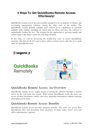 3 Ways To Get QuickBooks Remote Access Effortlessly!