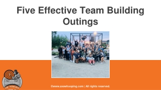 Five effective team building outings