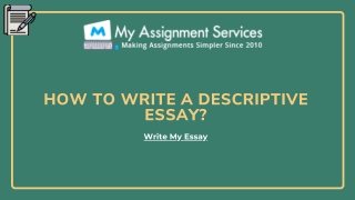 How To Write A Descriptive Essay? Explained by Essay Experts