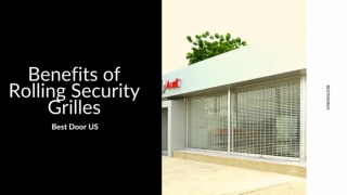 Benefits of Rolling Security Grilles - Best Door US