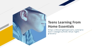 Teens Learning From Home Essentials