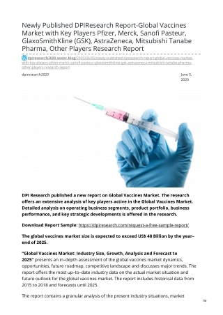 Global Vaccines Market Research Report