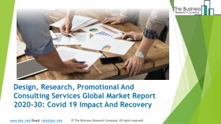 2020 Design, Research, Promotional And Consulting Services Market Size, Growth, Drivers, Trends And Forecast