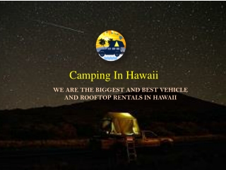 Camping in Hawaii