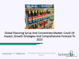 Flavoring Syrup And Concentrate Market With Competitive Landscape, Shares And Strategies