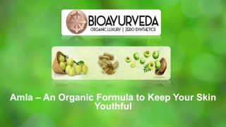 Amla – An Organic Formula to Keep Your Skin Youthful