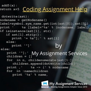 Coding Assignment Help by My Assignment Services