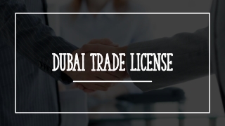 Dubai Trade License