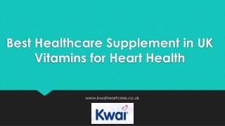 Best Healthcare Supplement in UK | Vitamins for Heart Health