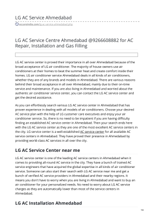 LG AC Service Center Near Me