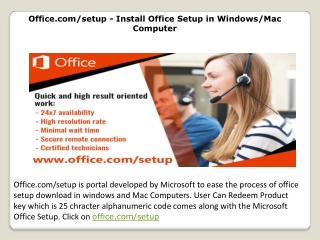 Office.com/setup - Install Office Setup in Windows/Mac Computer