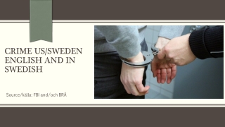 Crime Rates Sweden and US compare