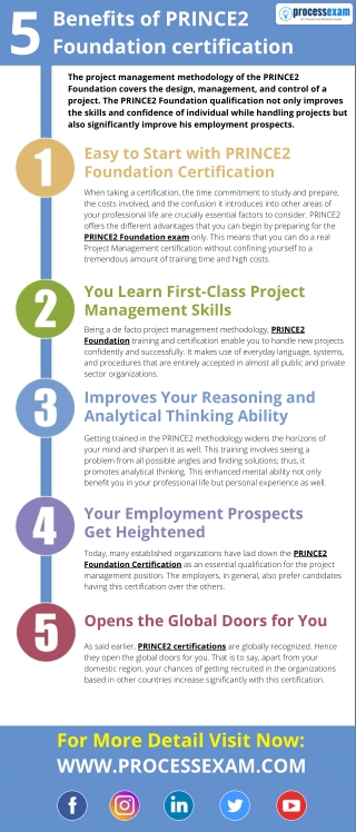 5 Benefits of PRINCE2 Foundation certification