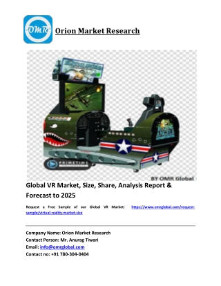 Global VR Market Growth, Size, Share, Industry Report and Forecast 2019-2025