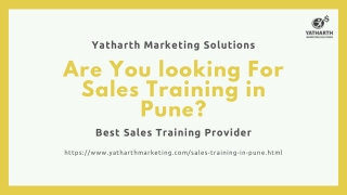 Top Sales Training Companies in Pune | Sales Training Programs