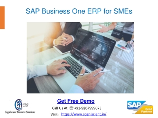 SAP Business One ERP for SMEs