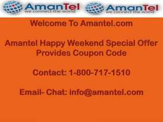 Amantel Weekend Special Offer