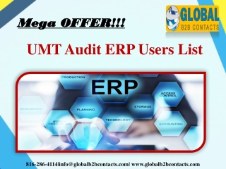 UMT Audit ERP Users List