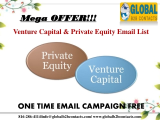 Venture Capital & Private Equity Email List