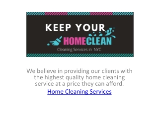 Deep Home Cleaning