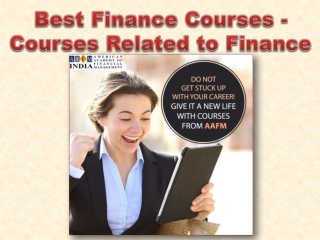 Best Finance Courses - Courses Related to Finance