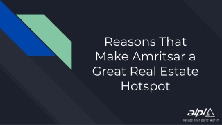 Reasons That Make Amritsar a Great Real Estate Hotspot