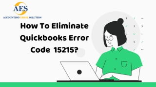 How to Eliminate Quickbooks error code 15215?