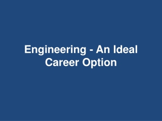 Engineering – An Career Option