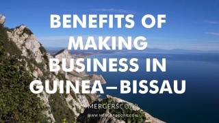 Benefits of Making Business in Guinea-Bissau | Buy & Sell Business