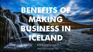 Benefits of Making Business in Iceland | Buy & Sell Business