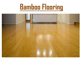 Bamboo Flooring In Dubai