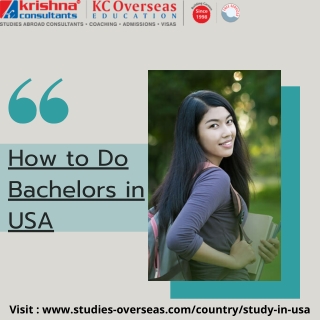 Higher Education for Undergrads in USA - Study Abroad Consultants