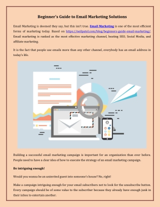 Beginner's Guide to Email Marketing Solutions