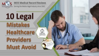 10 Legal Mistakes Healthcare Providers Must Avoid