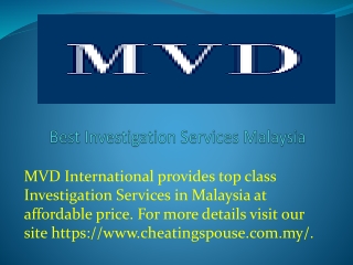 Best Investigation Services Malaysia