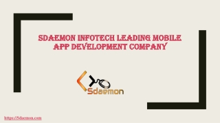 Sdaemon Infotech Leading Mobile App Development Company