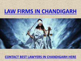 LAW FIRMS IN CHANDIGARH