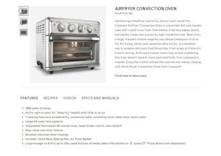 Cuisinart Air Fryer Toaster Oven Review 2020