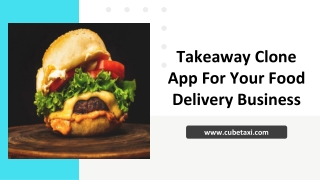 Takeaway Clone App For Your Food Delivery Business